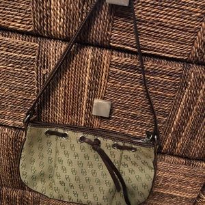 D&B green and brown vintage bag.